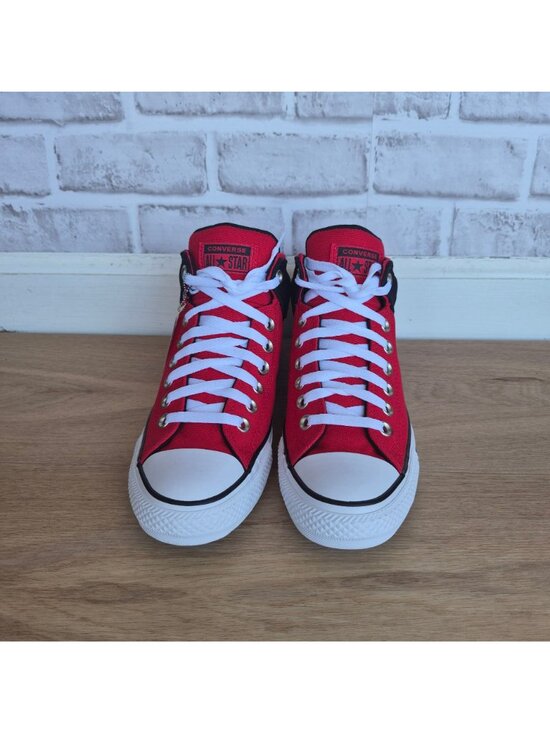 ⭐Converse Chuck Taylor Hi Street Mid Sz 9 Men\'s Shoes Sneakers Black Red 169110F main image 6